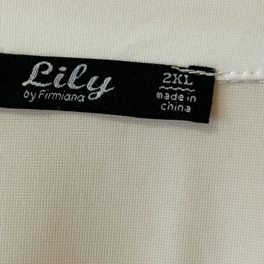 Lily By Firmiana -Cream Colored V-Necked Sleeveless Top - Picture 7 of 9